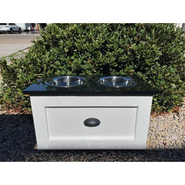 The b Ranch Woodworks Large Dog Elevated Feeder Wayfair